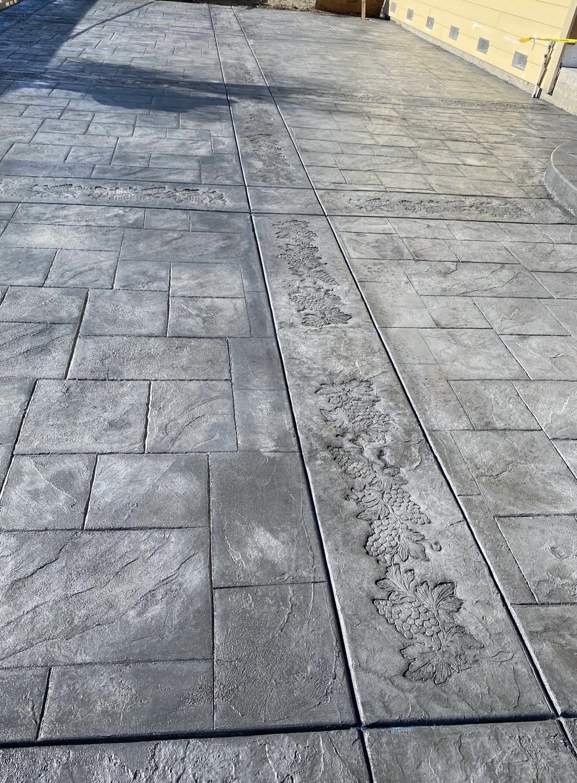 Stamped decorative concrete